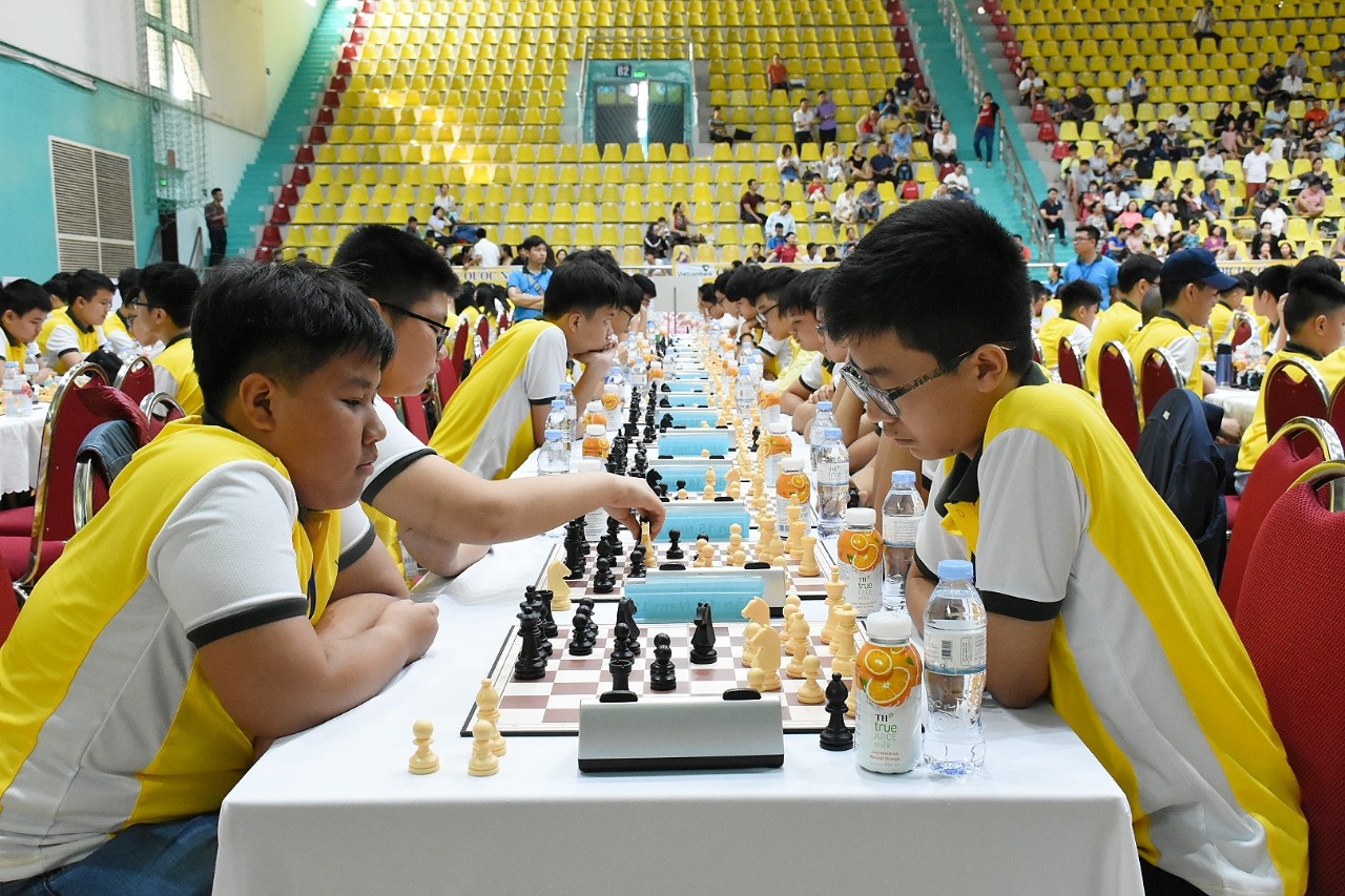 Các VĐV thi đấu tại giải.
