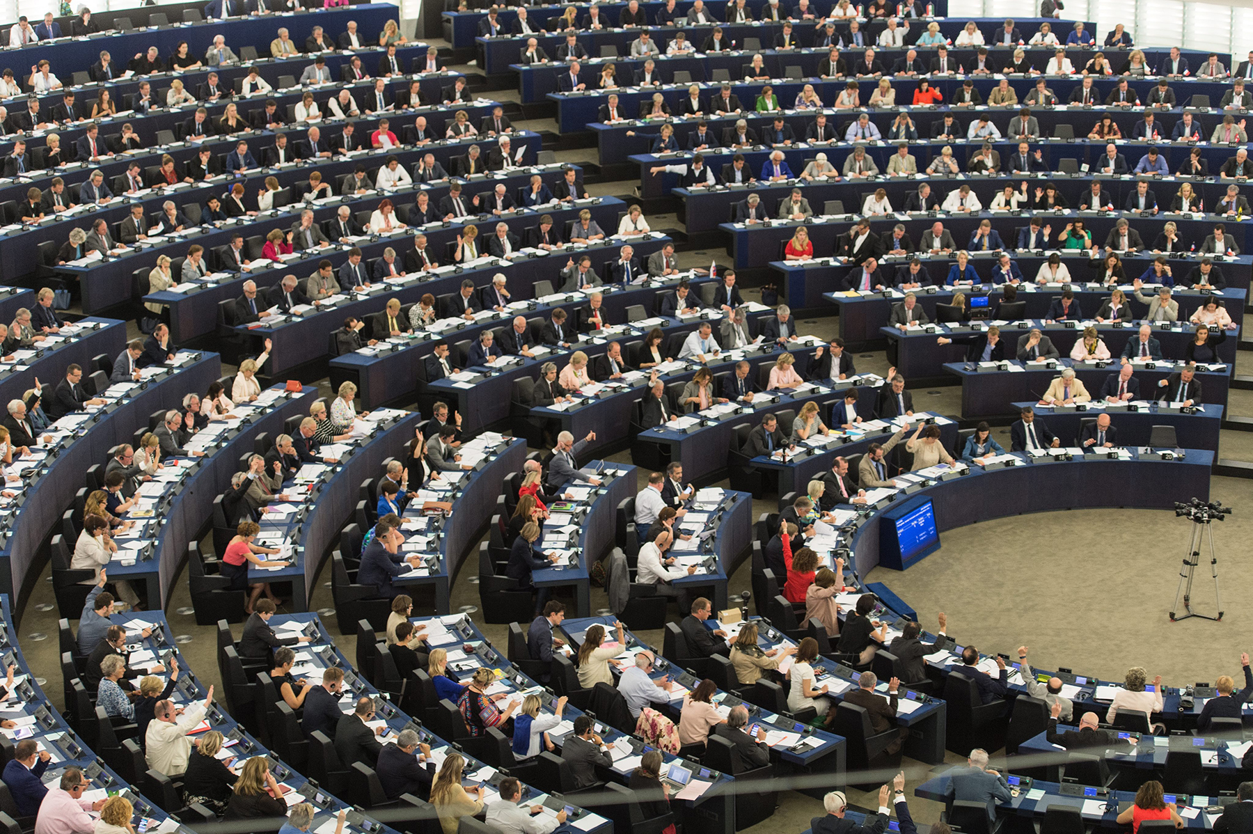 Toàn cảnh một phiên họp của Nghị viện châu Âu ở Strasbourg, Pháp. 