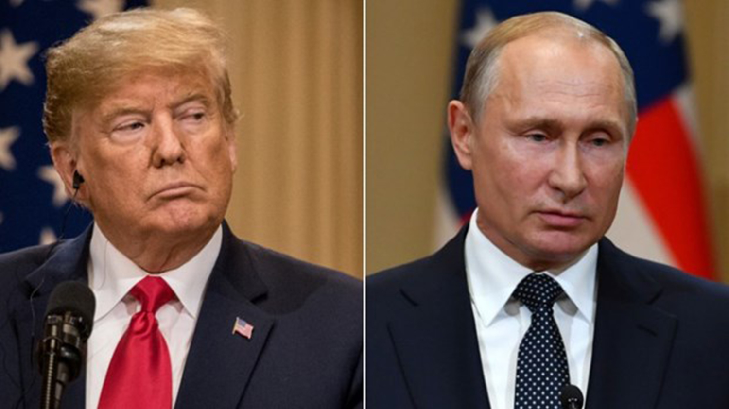 Tổng thống Mỹ Donald Trump và người đồng cấp Nga Vladimir Putin. 