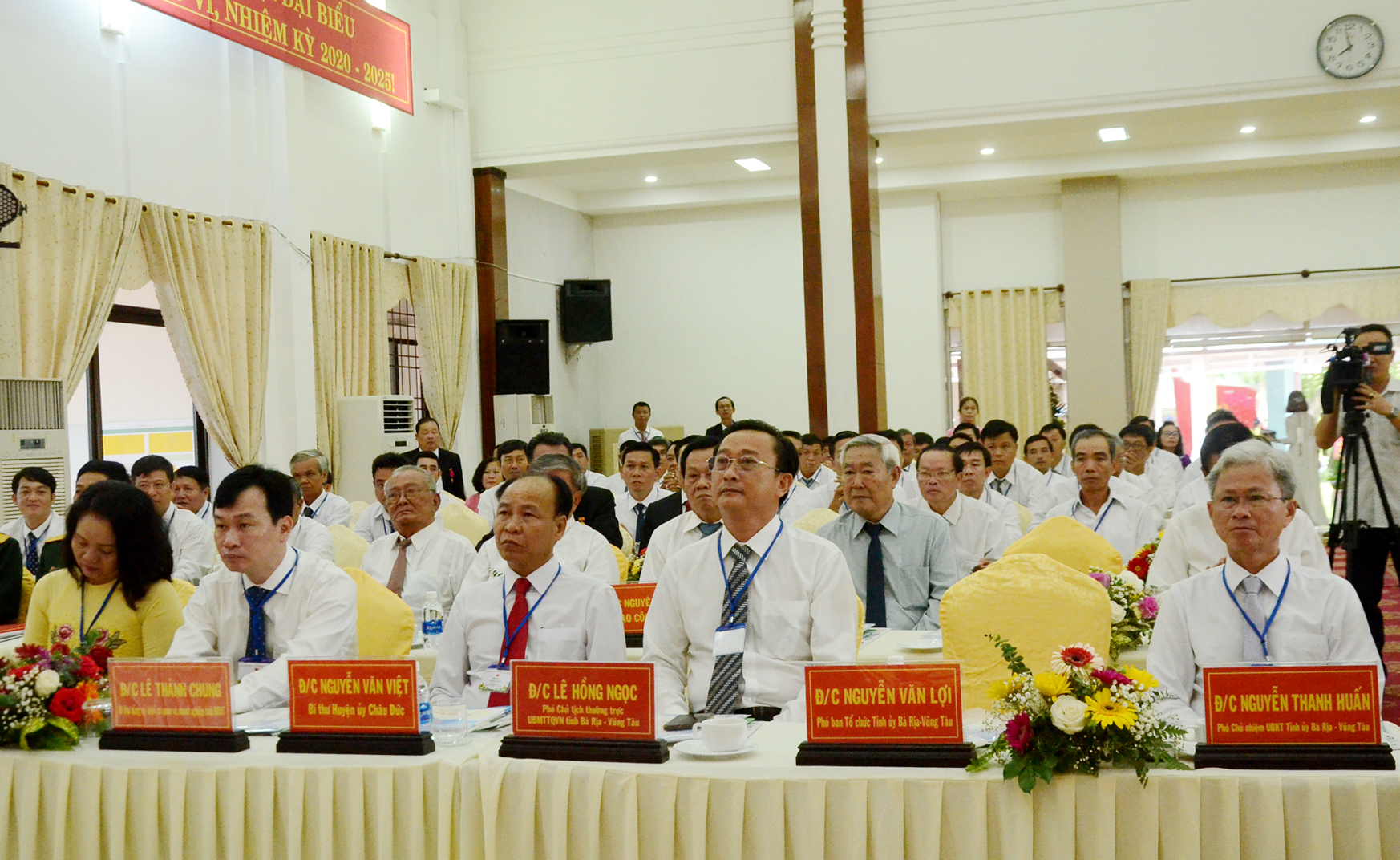 Đại diện các Ban Đảng của Tỉnh ủy tham dự Đại hội.