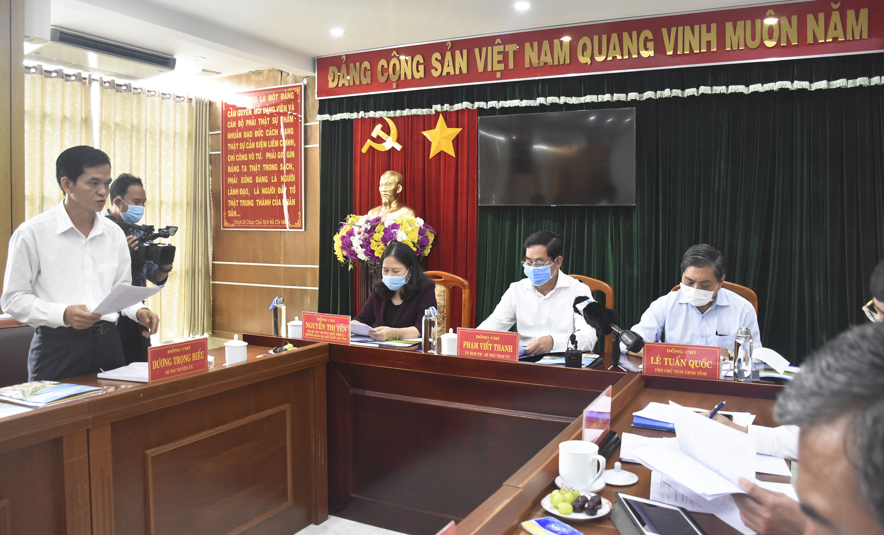 Ông Dương Trọng Hiếu, Bí thư Huyện ủy Xuyên Mộc kiến nghị tỉnh chỉ đạo rà soát, xử lý các dự án du lịch chậm triển khai.