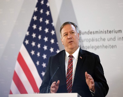 Ngoại trưởng Mỹ Mike Pompeo.