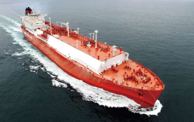 Một tàu chở LNG 176.000 mét khối được trang bị hệ thống xử lý khí hiệu suất cao của Hyundai Heavy Industries Newstown