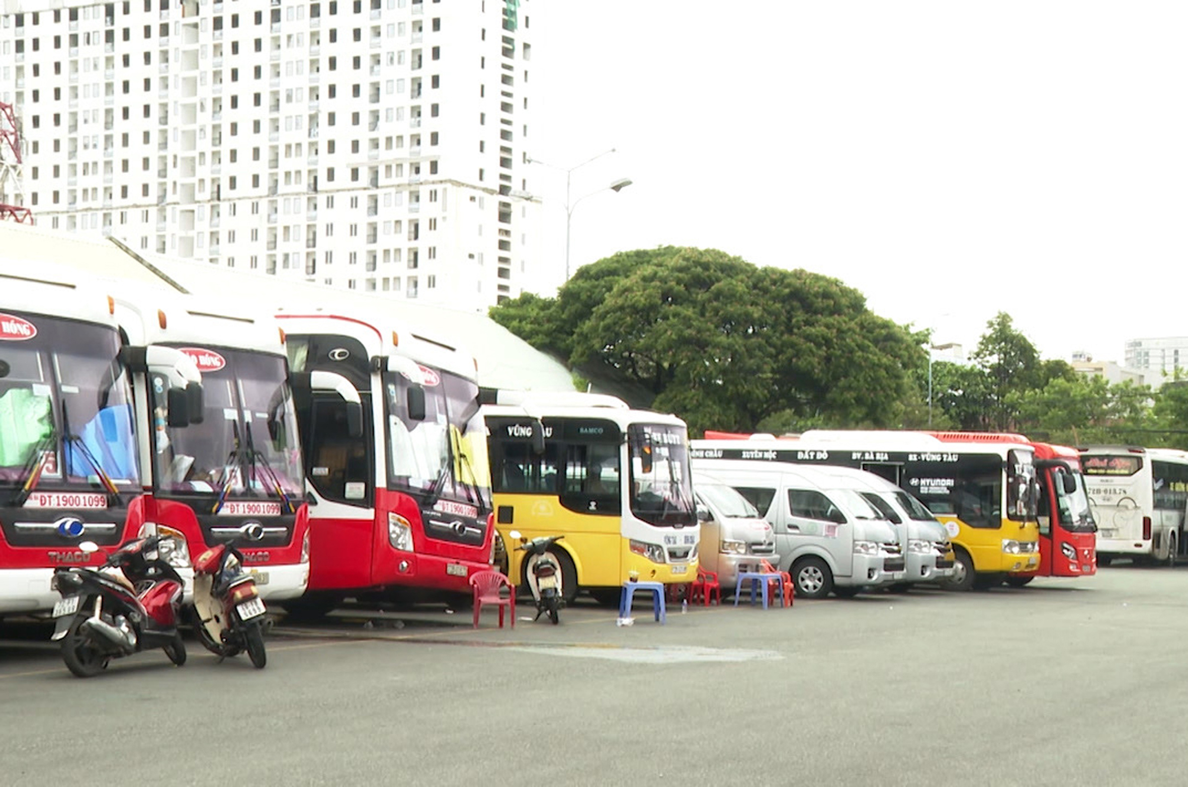 Dịp nghỉ lễ nhưng bến xe Vũng Tàu khá vắng khách.