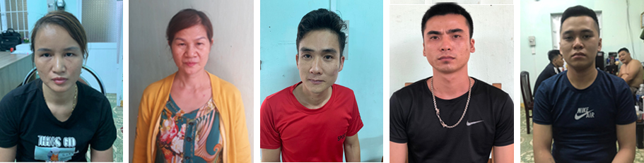 Cơ quan CSĐT Công an TP.Vũng Tàu đã ra lệnh bắt khẩn cấp đối với Đỗ Thị Lan Anh; Nguyễn Thị Hoạt;  Nguyễn Văn Nghĩa; Nguyễn Quang Hùng và Đỗ Quang Thái về hành vi “Chứa mại dâm”.