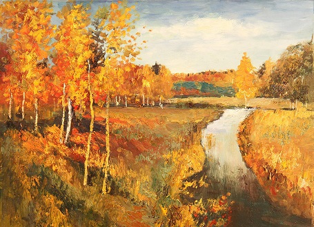 Tuyệt tác Mùa Thu Vàng của danh họa Nga Levitan.
