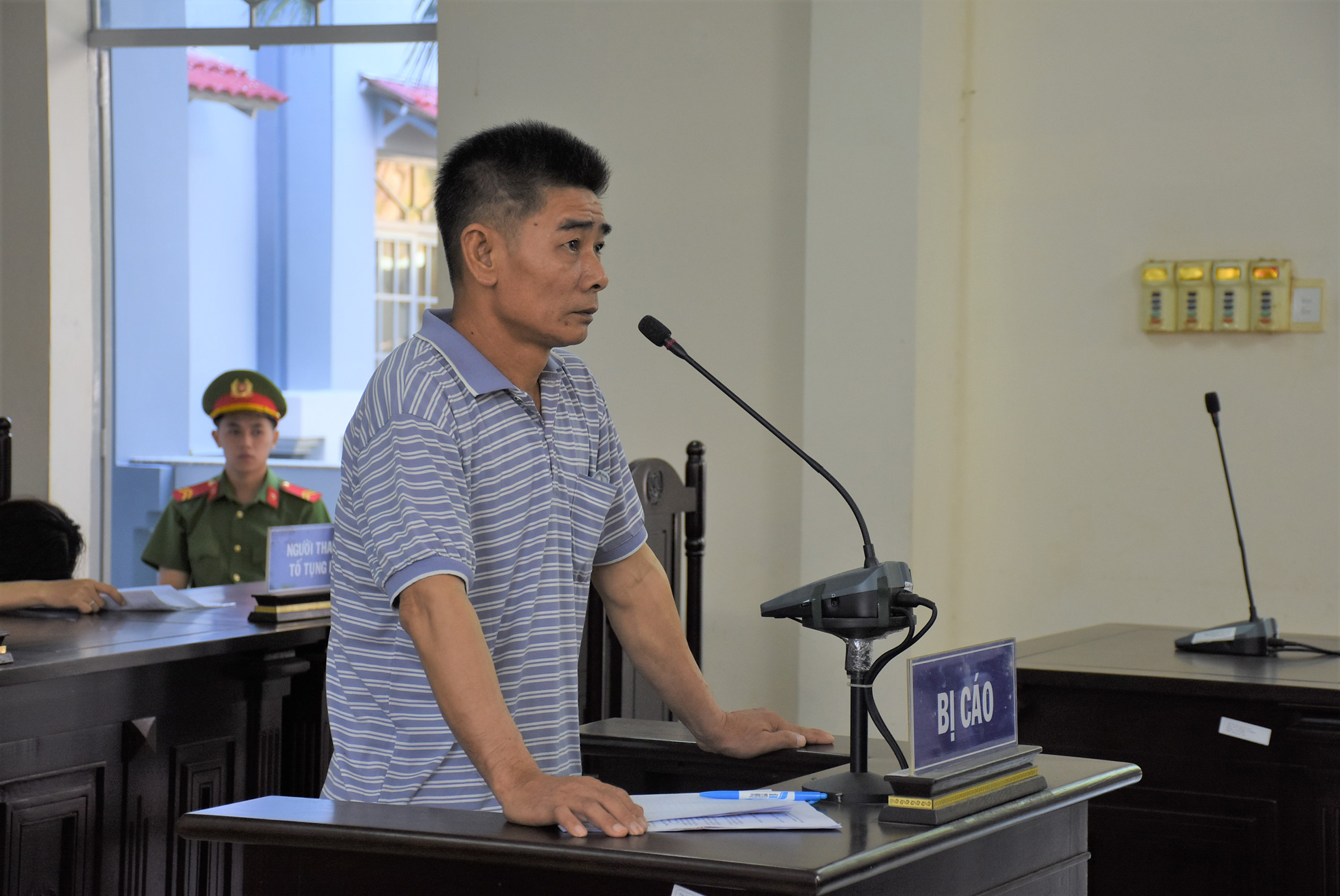 Lê Thanh Thao tại phiên tòa.