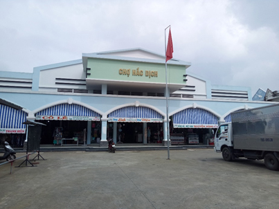 Chợ Hắc Dịch được xây dựng khang trang.