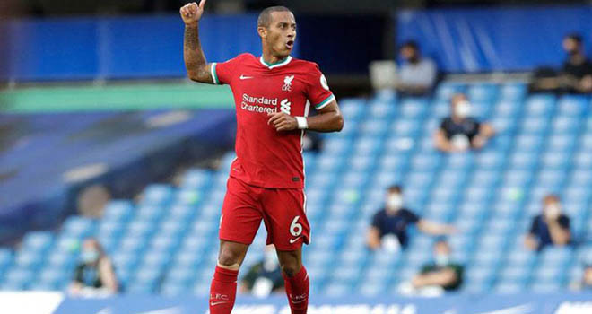 Thiago ngay lập tức ghi dấu ấn ở Liverpool.