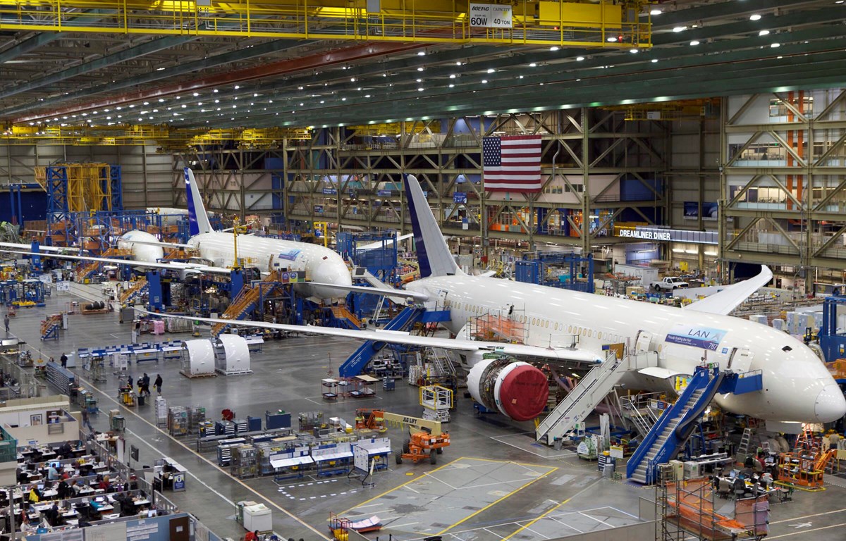 Nhà máy sản xuất dòng máy bay Boeing 787 Dreamliner.