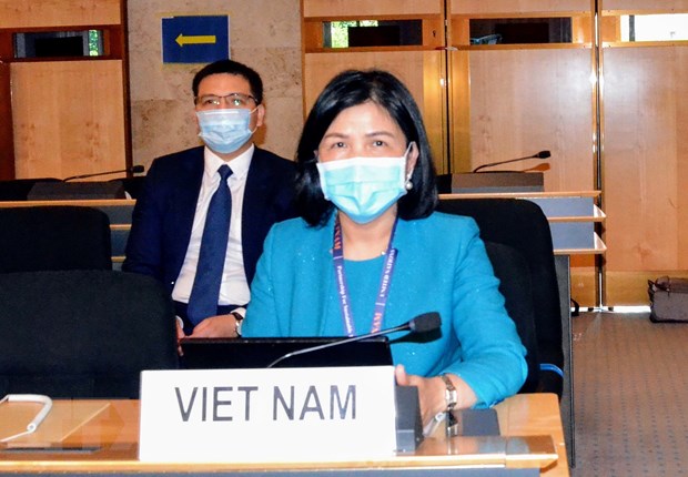 Đại sứ Lê Thị Tuyết Mai, Trưởng Phái đoàn thường trực Việt Nam. 