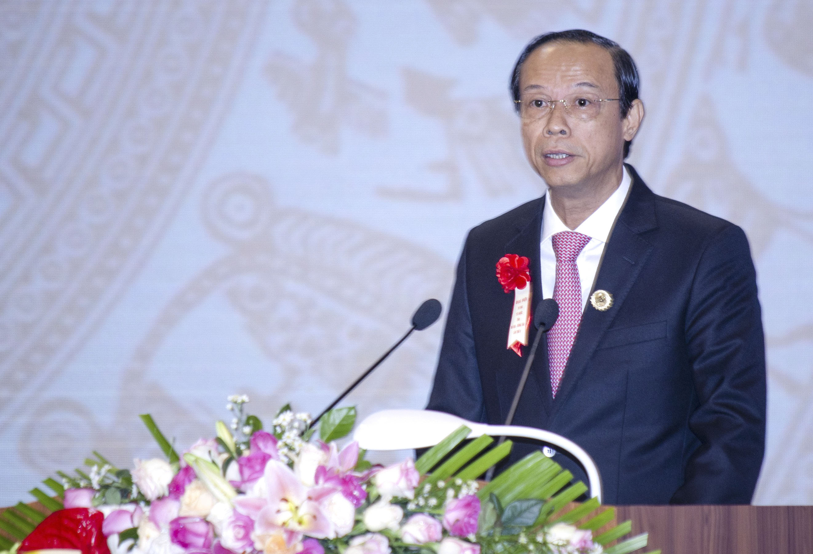 Ông Nguyễn Văn Thọ, Phó Bí thư Tỉnh ủy, Chủ tịch UBND tỉnh, Chủ tịch Hội đồng Thi đua - Khen thưởng tỉnh BR-VT phát biểu khai mạc Đại hội.
