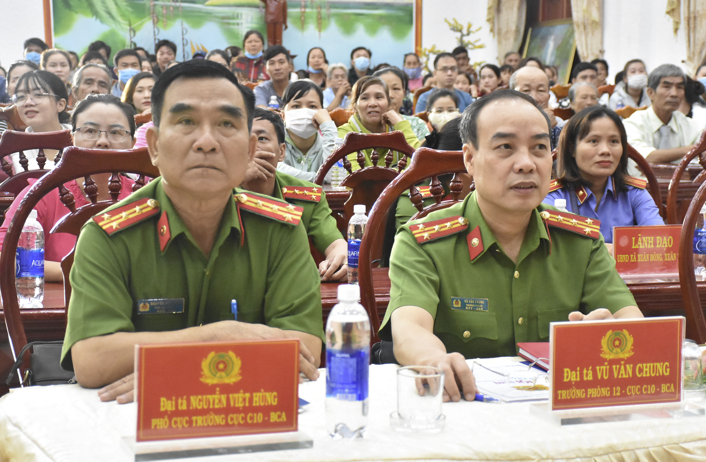 Lãnh đạo Cục C10, Bộ Công an dự hội nghị.