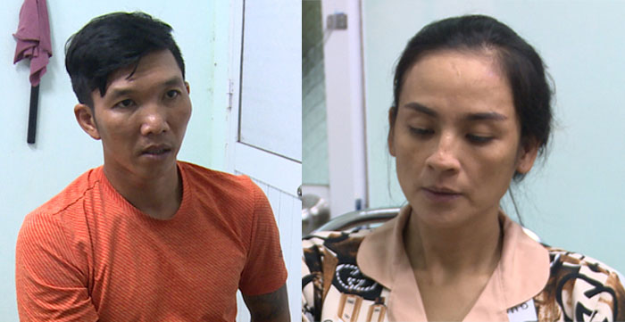 Đối tượng Nguyễn Tuấn Điền và Lê Thị Kim Thanh.