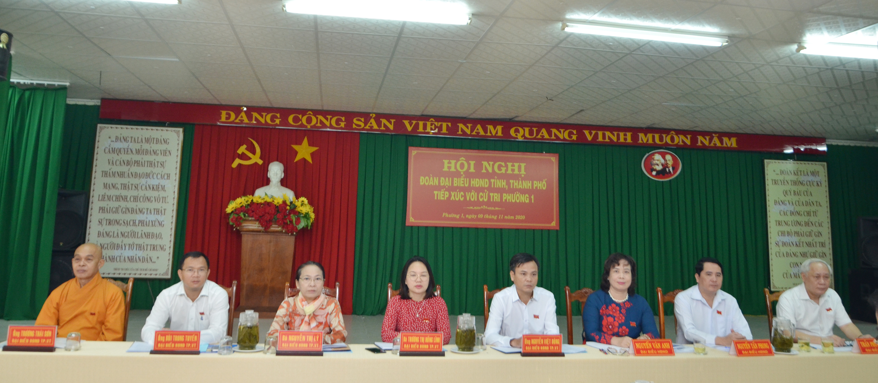Tổ đại biểu số 1 TXCT phường 1, TP. Vũng Tàu. Ảnh: DIỄM QUỲNH