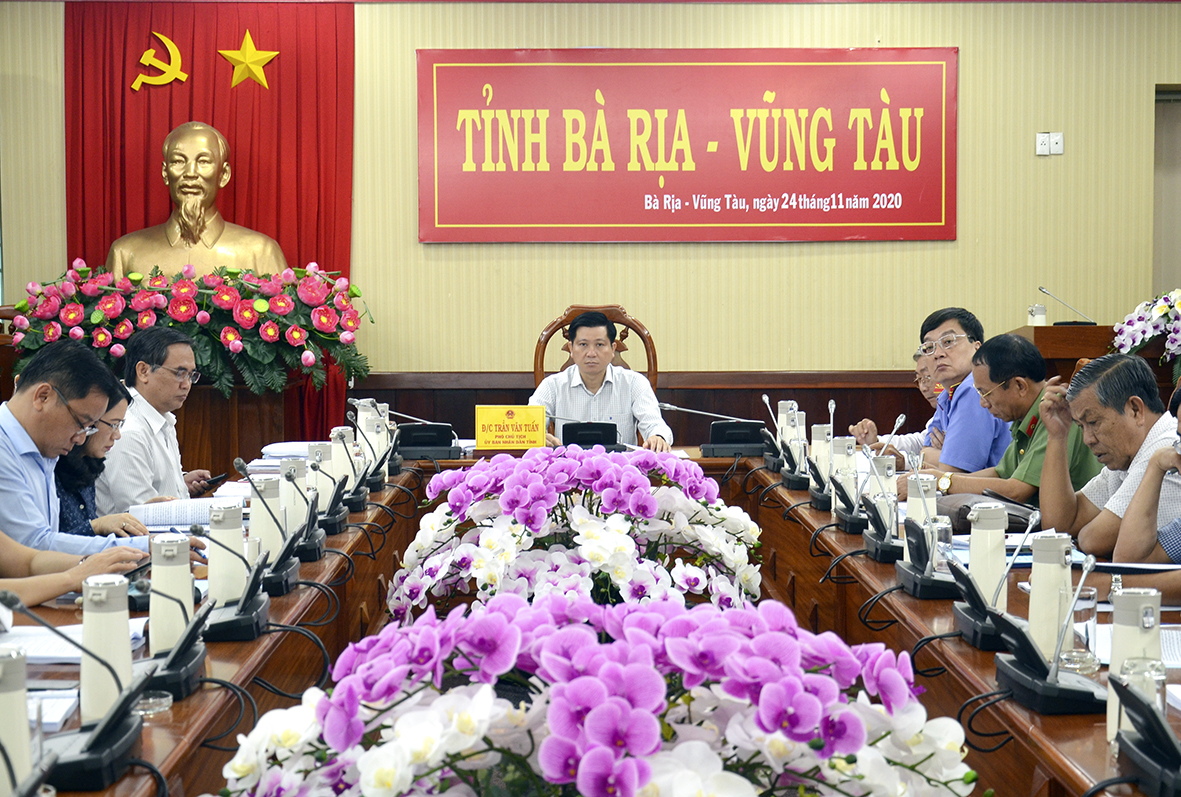 Các đại biểu dự hội nghị tại điểm cầu BR-VT. Ảnh: P.N