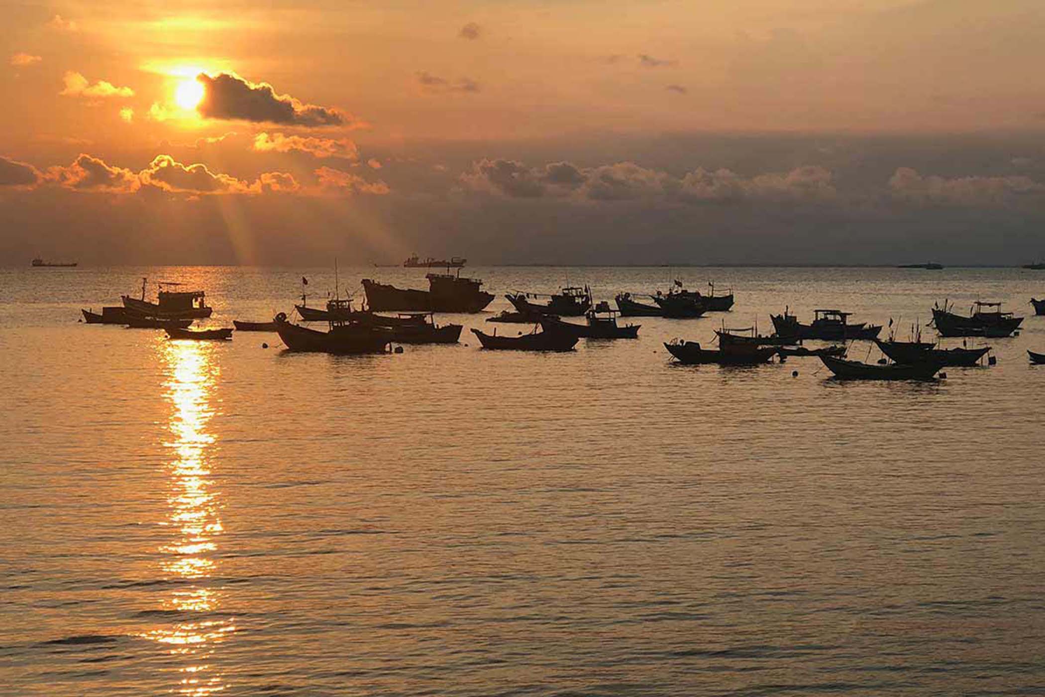 Biển Vũng Tàu khi trời sang đông (Ảnh minh họa)