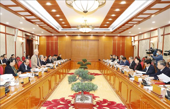 Quang cảnh cuộc họp.