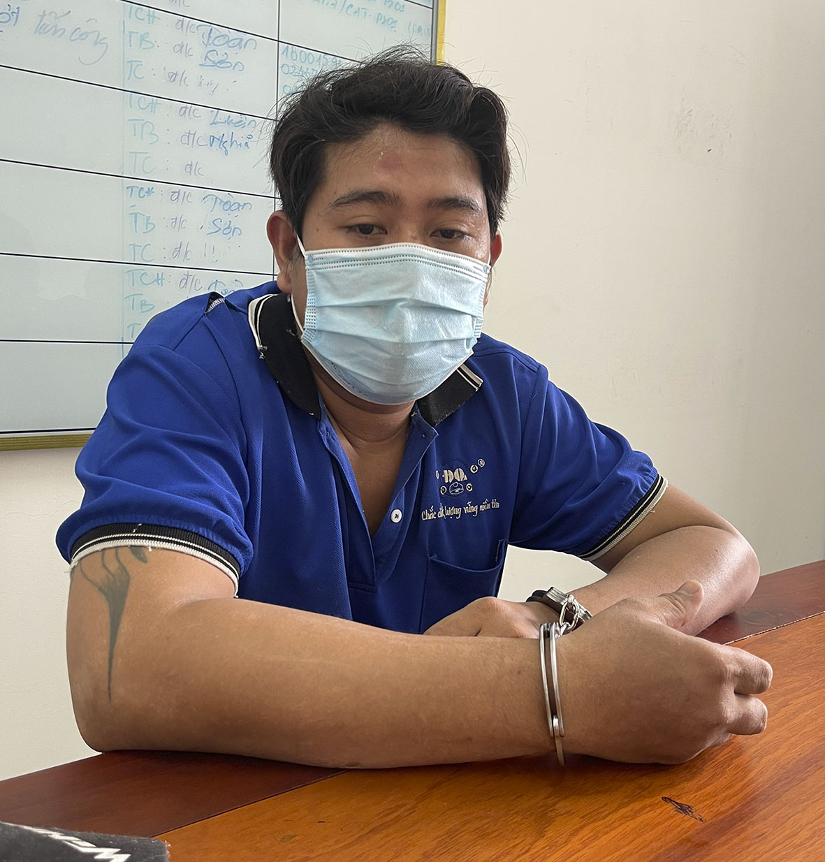 Bị can Hồ Văn Quyết bị bắt sau gần 10 năm trốn truy nã.