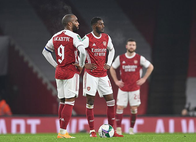 Arsenal đang trải qua giai đoạn một mùa giải 2020/21 một cách thảm họa.