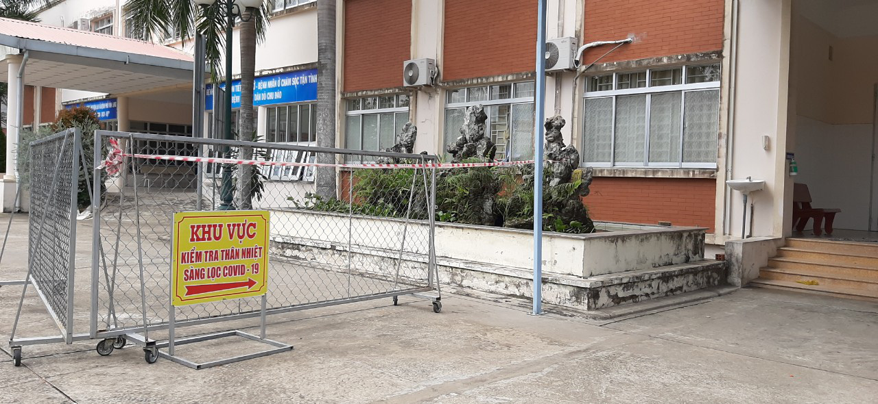 Khu cách ly, điều trị cho BN1440 tại Bệnh viện Lao và phổi tỉnh Vĩnh Long - Ảnh: CHÍ HẠNH/Báo Tuổi trẻ.