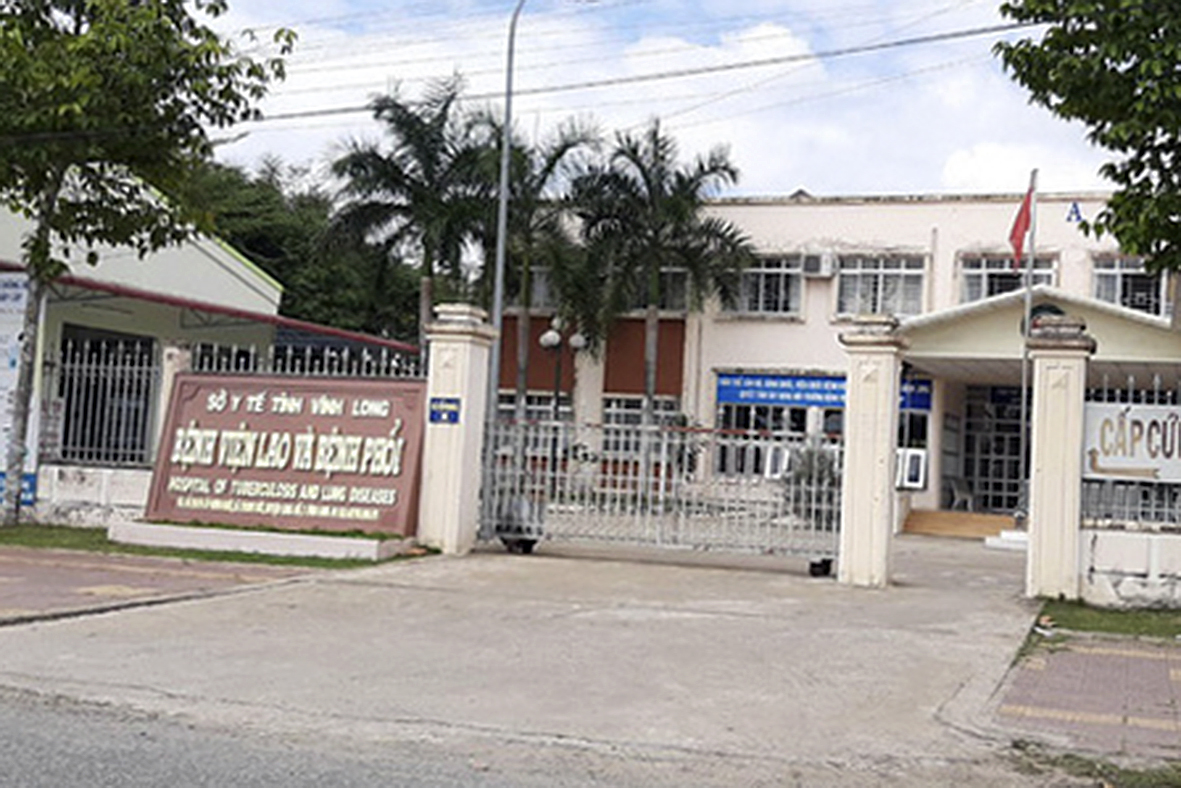 Bệnh viện Lao và bệnh phổi Vĩnh Long, nơi cách ly BN1440 - Ảnh: C.HẠNH/Báo Tuổi trẻ.