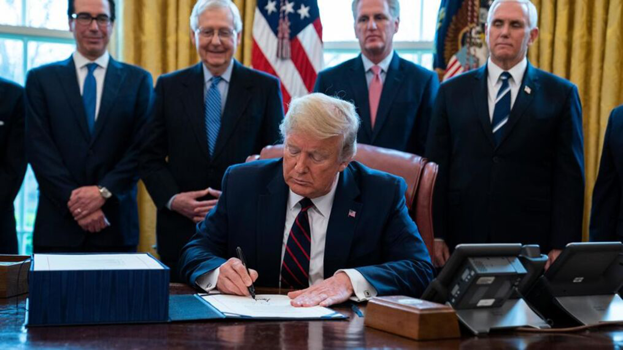 Tổng thống Mỹ Donald Trump tại Nhà Trắng.