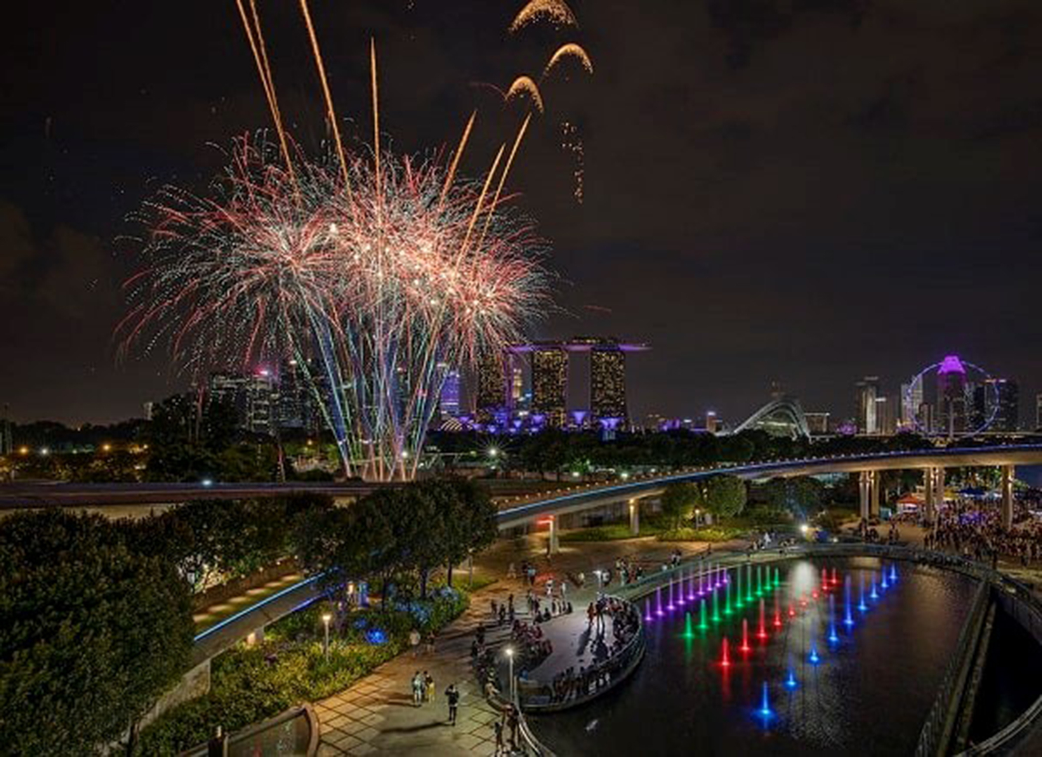 Khu vực Marina Barrage (Singapore).