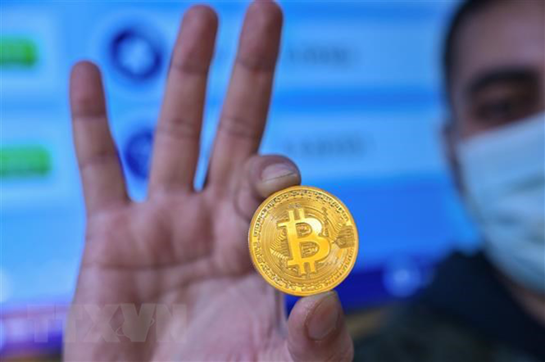 Đồng tiền điện tử Bitcoin.