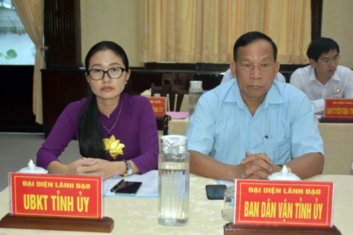 Đại diện các Ban của Tỉnh ủy tham dự Hội nghị.    