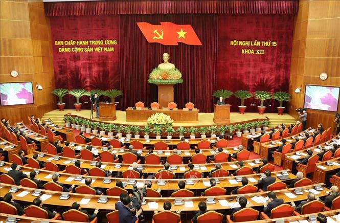 Quang cảnh phiên bế mạc Hội nghị.Ảnh: Trí Dũng/TTXVN.