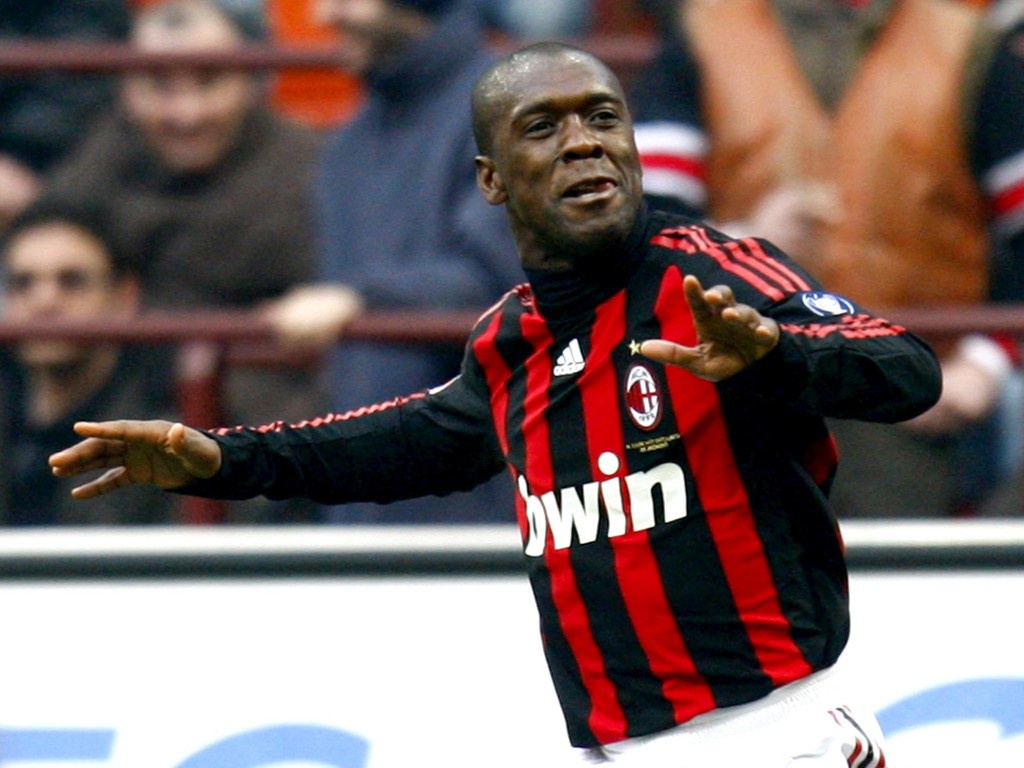 Clarence Seedorf trong màu áo của AC Milan.