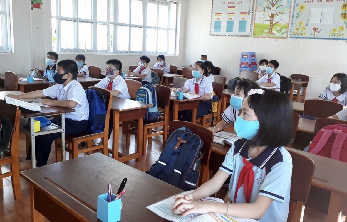 HS, SV trên địa bàn tỉnh đi học trở lại từ ngày 1/3 nếu tình hình dịch bệnh COVID-19 được kiểm soát tốt. Ảnh minh họa.