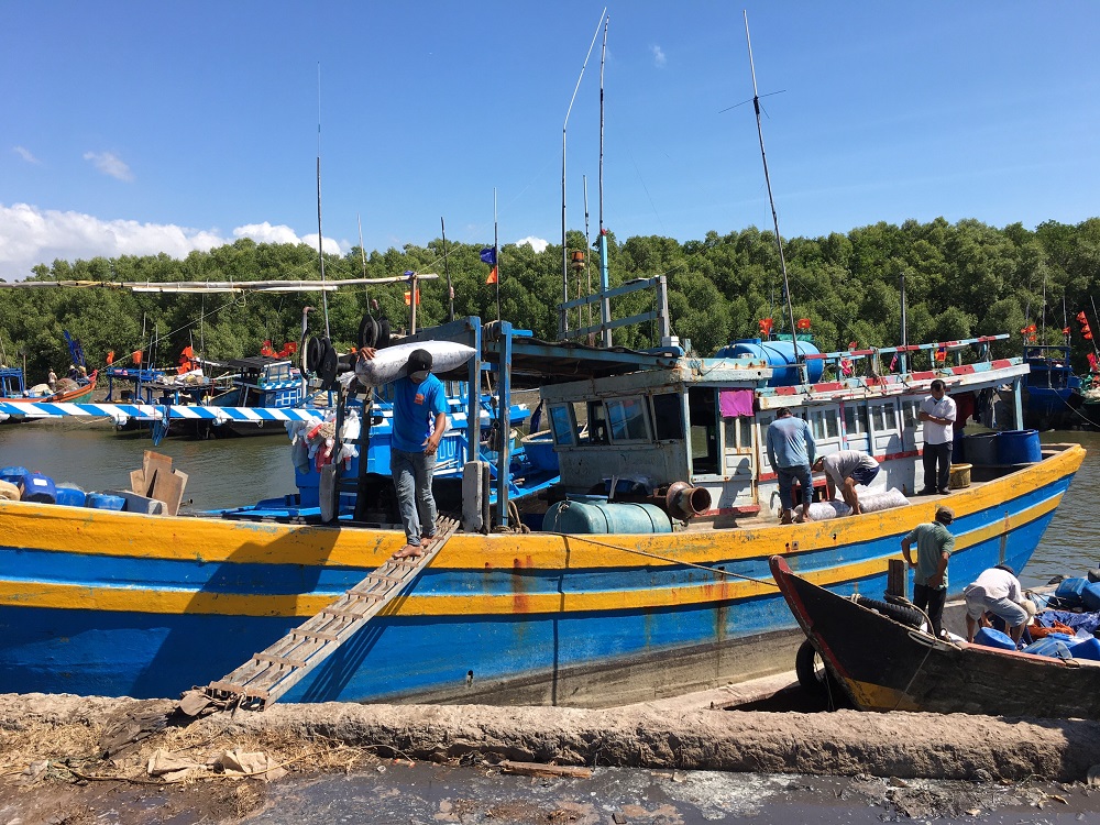 Dù đang mùa đánh bắt, song nhiều tàu tại xã Bình Châu (huyện Xuyên Mộc)  vẫn phải nằm bờ do thiếu lao động đi biển.