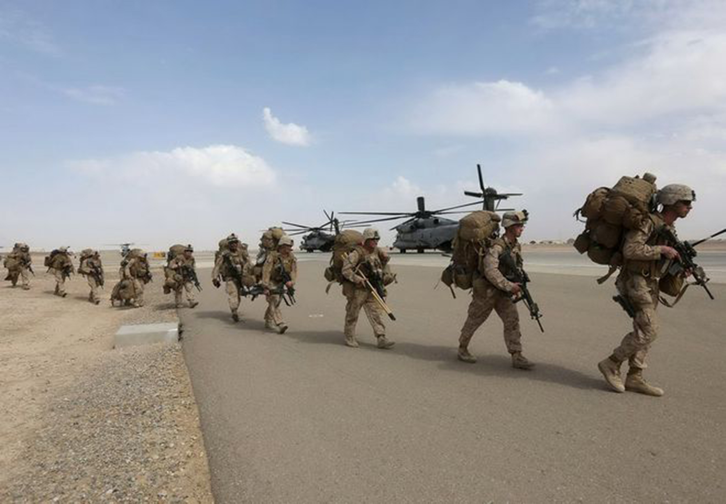 Các binh sĩ Mỹ tại tỉnh Helmand ở Afghanistan.