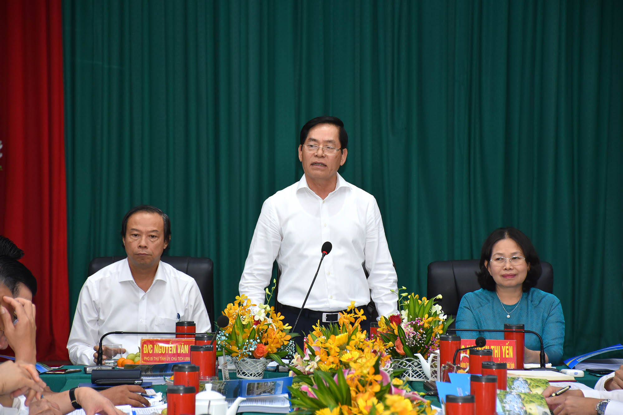 “Phú Mỹ là 1 trong 2 địa phương chiến lược của tỉnh”, Bí thư Tỉnh ủy Phạm Viết Thanh nhấn mạnh trong buổi làm việc với TX.Phú Mỹ (ngày 11/3), và yêu cầu lãnh đạo địa phương nỗ lực, quyết tâm cao hơn để đáp ứng yêu cầu phát triển. Ảnh: QUANG VŨ
