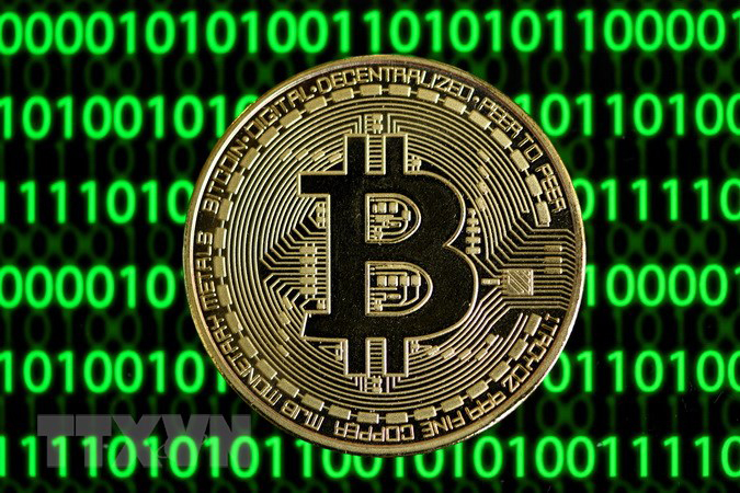 Đồng tiền kỹ thuật số Bitcoin.