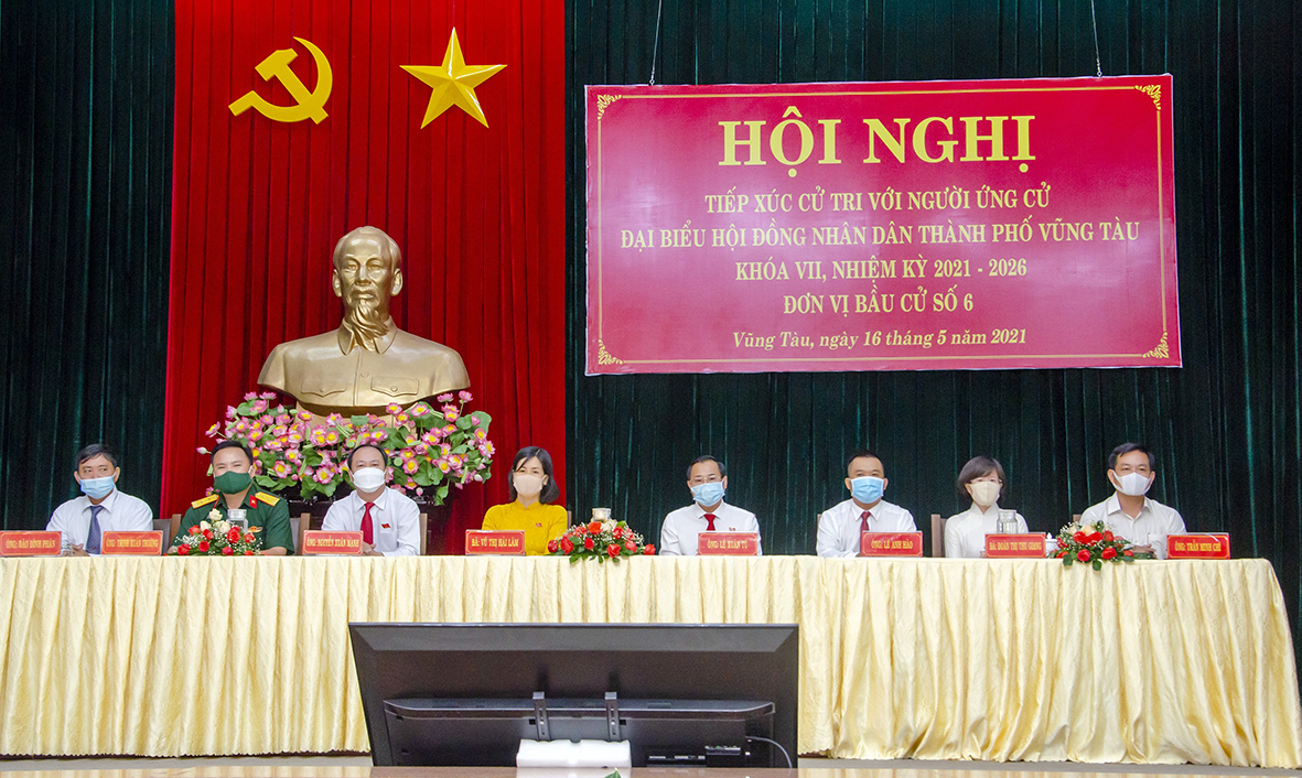 Các ứng cử viên đại biểu HĐND TP. Vũng Tàu nhiệm kỳ 2021-2026 thuộc Đơn vị Bầu cử số 6 TXCT phường 11 và phường Rạch Dừa.