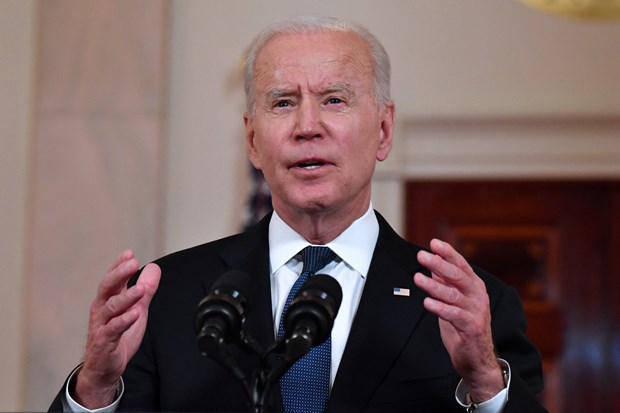 Tổng thống Mỹ Joe Biden phát biểu tại Nhà Trắng, Washington, DC.