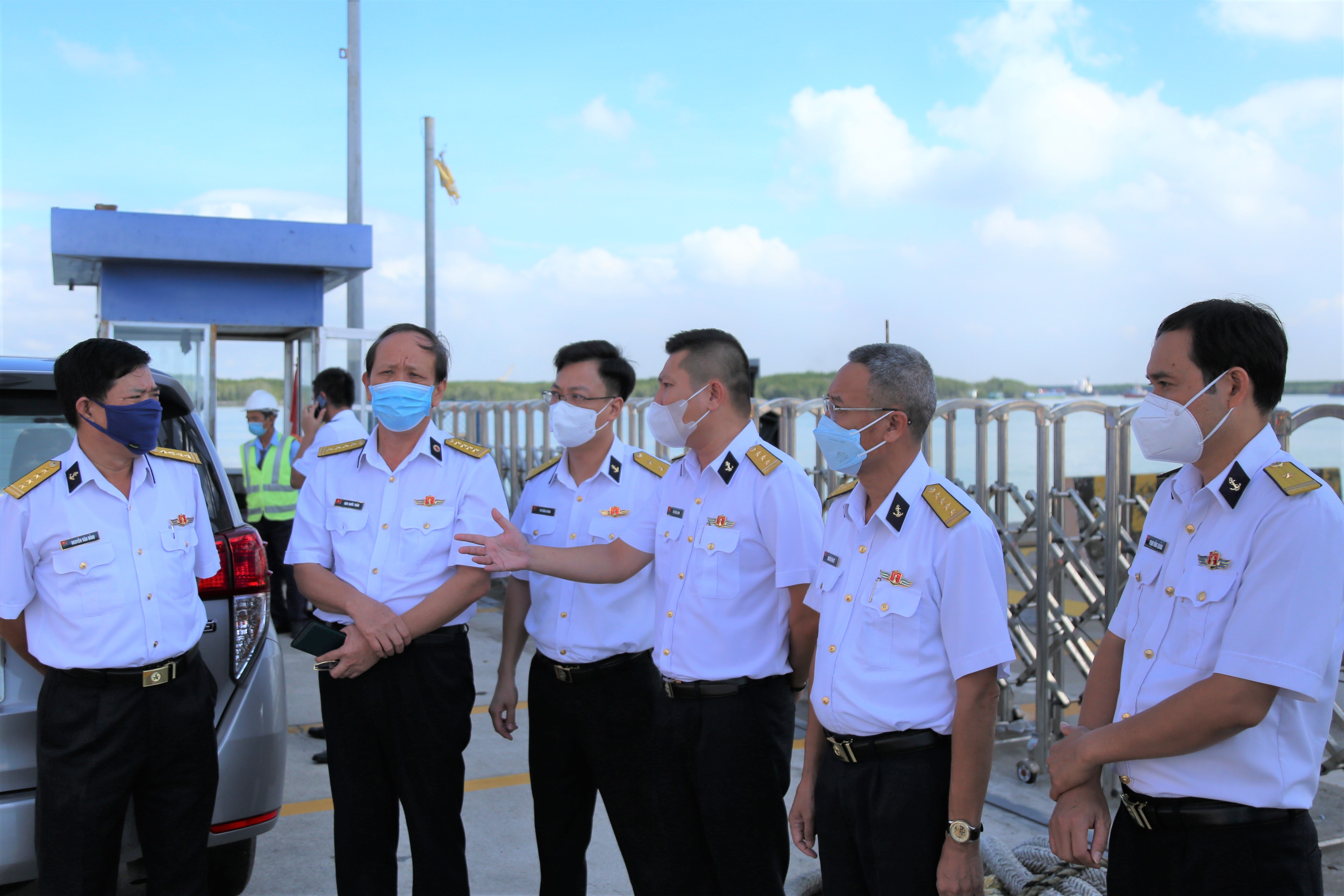 Lãnh đạo SNP kiểm tra công tác phòng chống dịch COVID-19 tại Cảng TCIT.