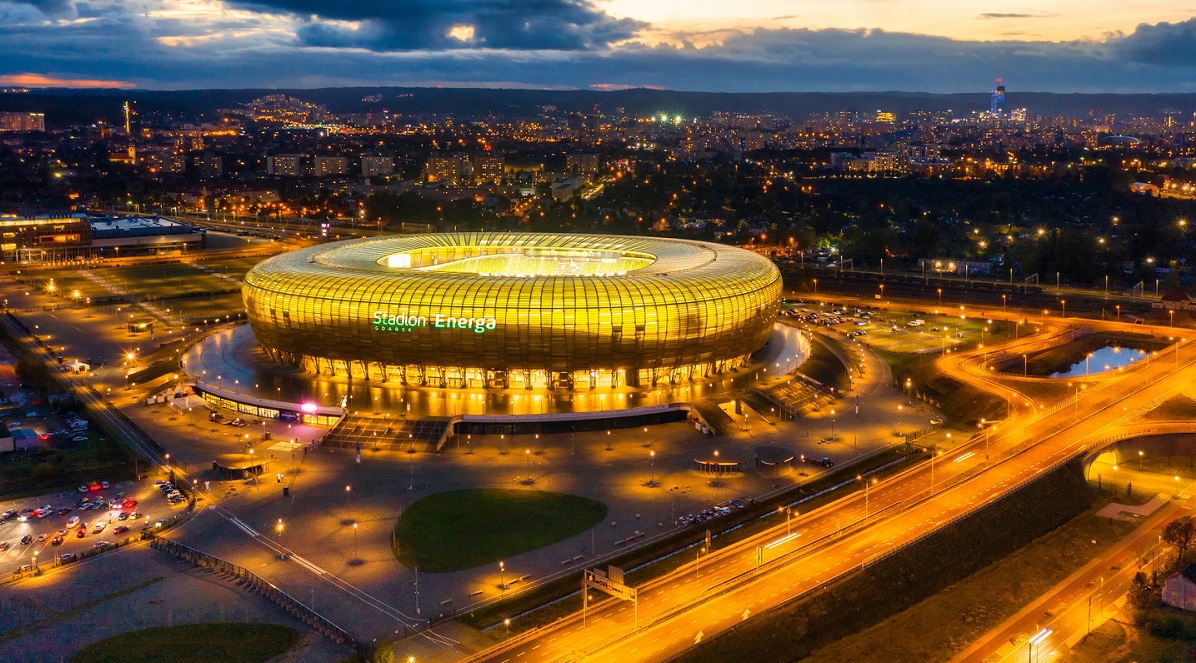 Sân vận động Miejski tại Gdansk - nơi sẽ diễn ra trận chung kết Europa League.