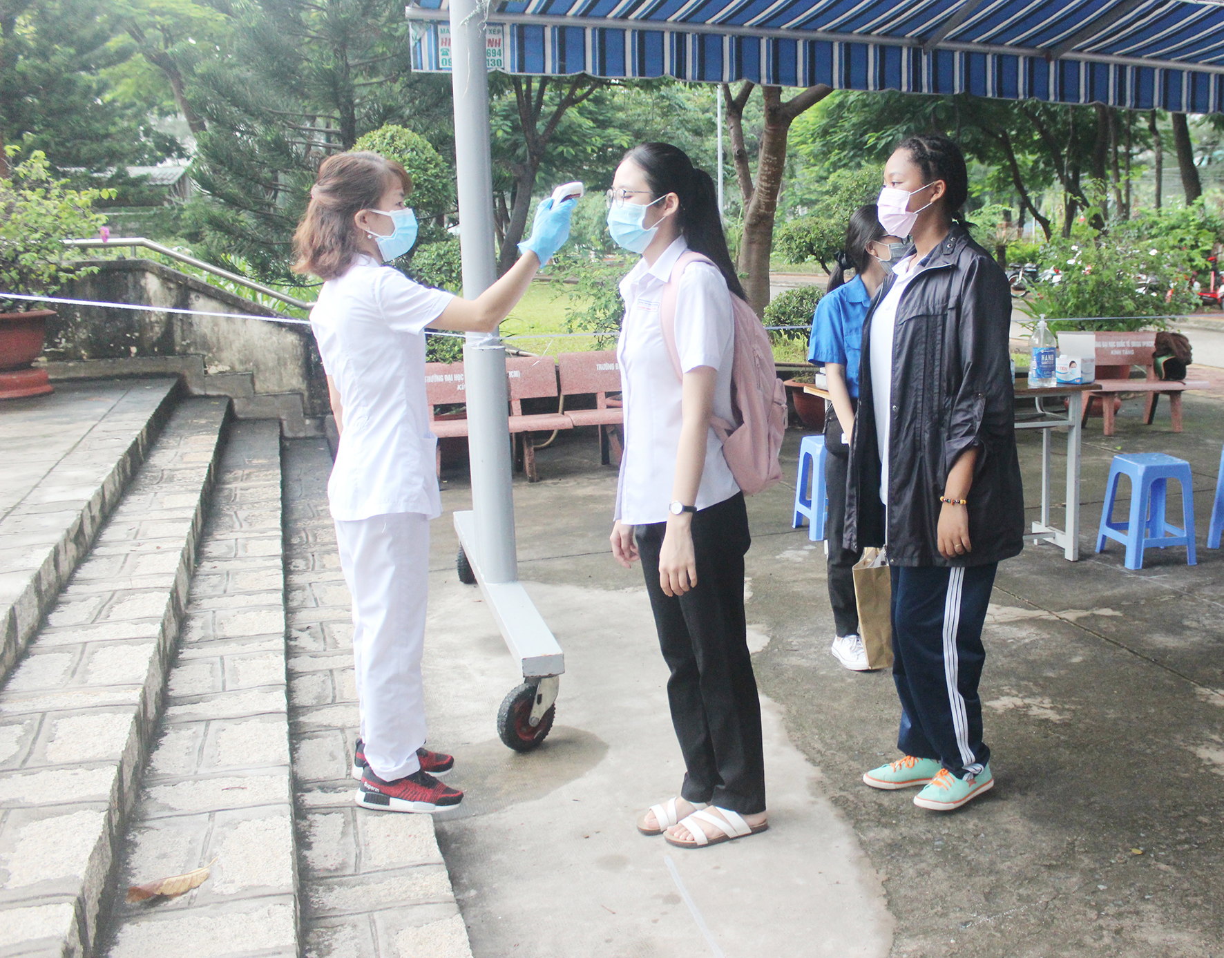 TS dự thi tốt nghiệp THPT năm 2020 tại điểm thi THPT Vũng Tàu phải tuân thủ các quy định phòng chống dịch bệnh COVID-19.