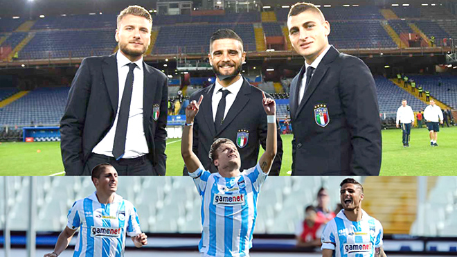 Bộ ba của Zeman ở Pescara nay là những trụ cột của đội tuyển Italia.