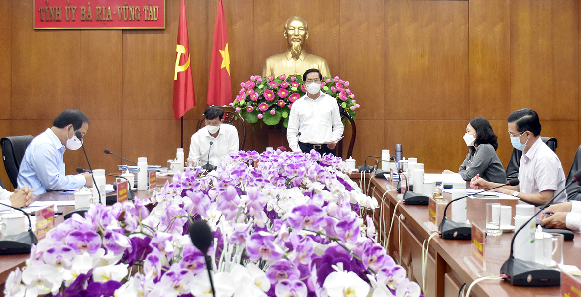 Quang cuộc họp Ban Thường vụ Tỉnh ủy chiều 17/7.
