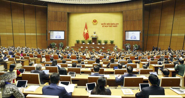 Quang cảnh phiên họp sáng 21/7. Ảnh: CHÂU VŨ