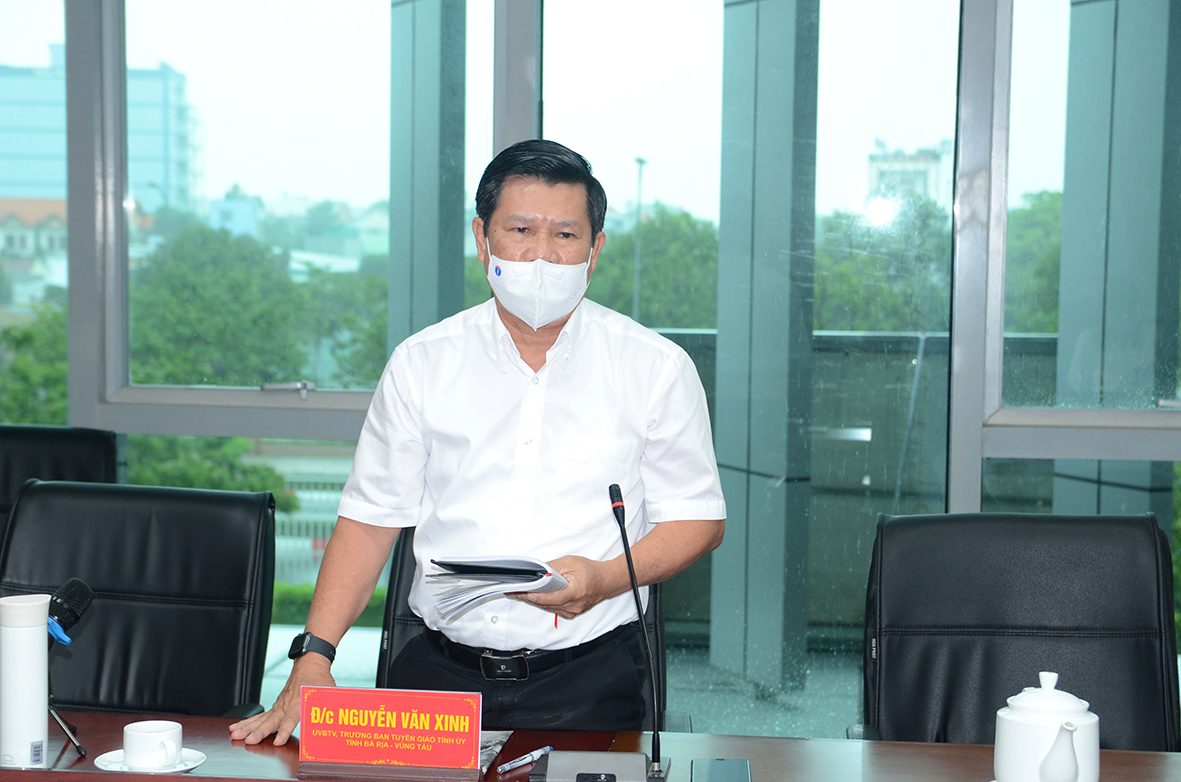 Ông Nguyễn Văn Xinh, Ủy viên Ban Thường vụ Tỉnh ủy, Trưởng Ban Tuyên giáo Tỉnh ủy đề nghị, đẩy mạnh tuyên truyền các nội dung Nghị quyết 78 ban hành ngày 20/7của Chính phủ