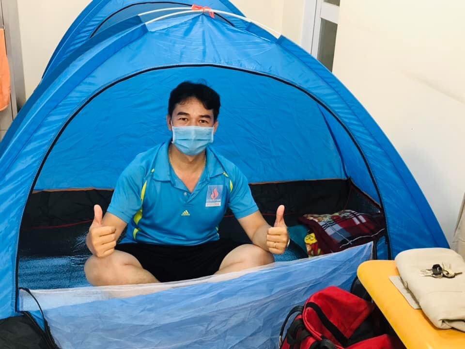 Gần 2 tháng qua, anh Ngọc Vũ Nhiệm, Công nhân Xưởng NPK Nhà máy Đạm Phú Mỹ xa gia đình sống tại khu