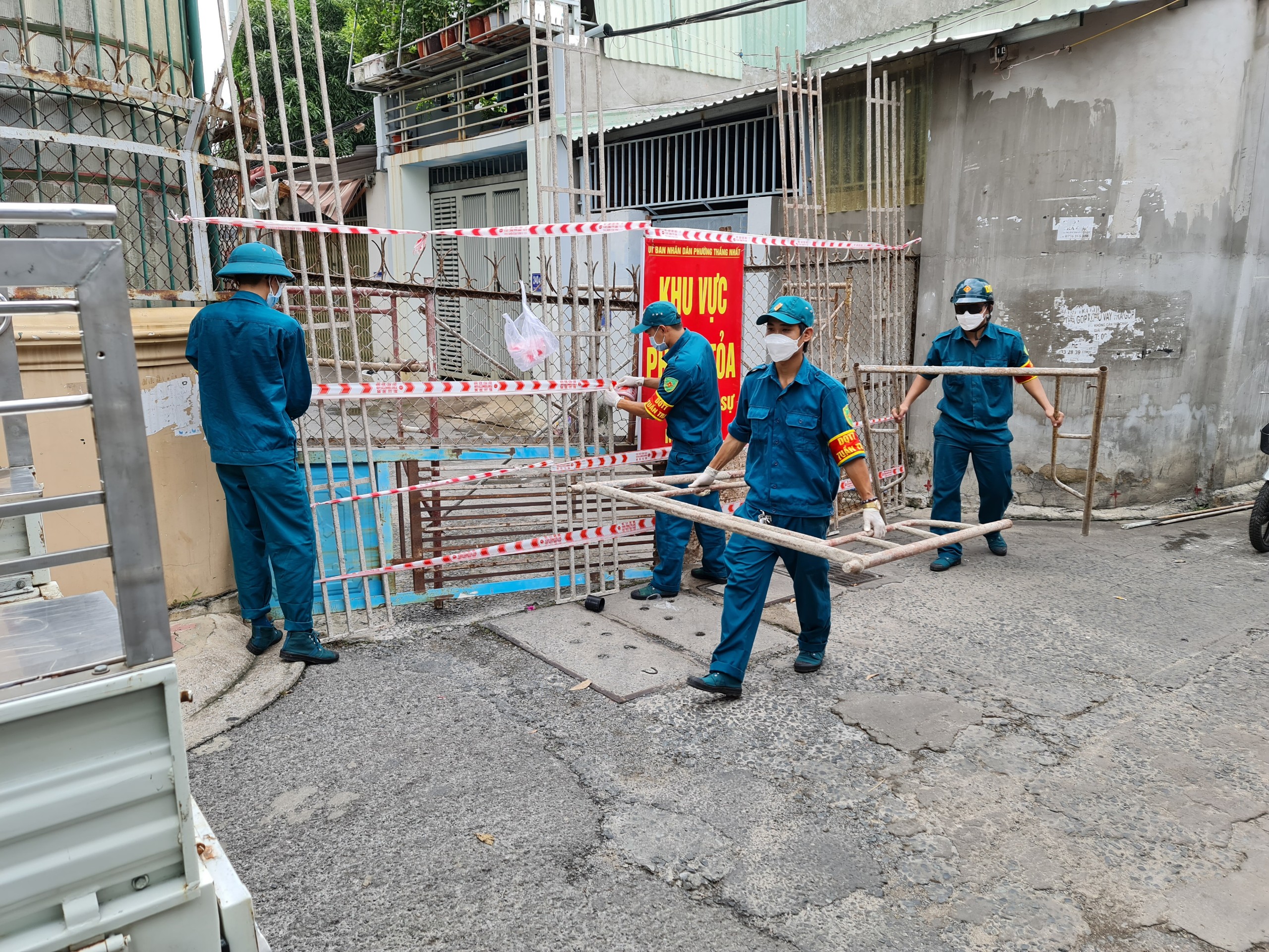 Phường Thắng Nhất phong toả chốt mở rộng địa bàn do phát sinh các ca mắc mới COVID-19 ngoài khu vực phong tỏa.