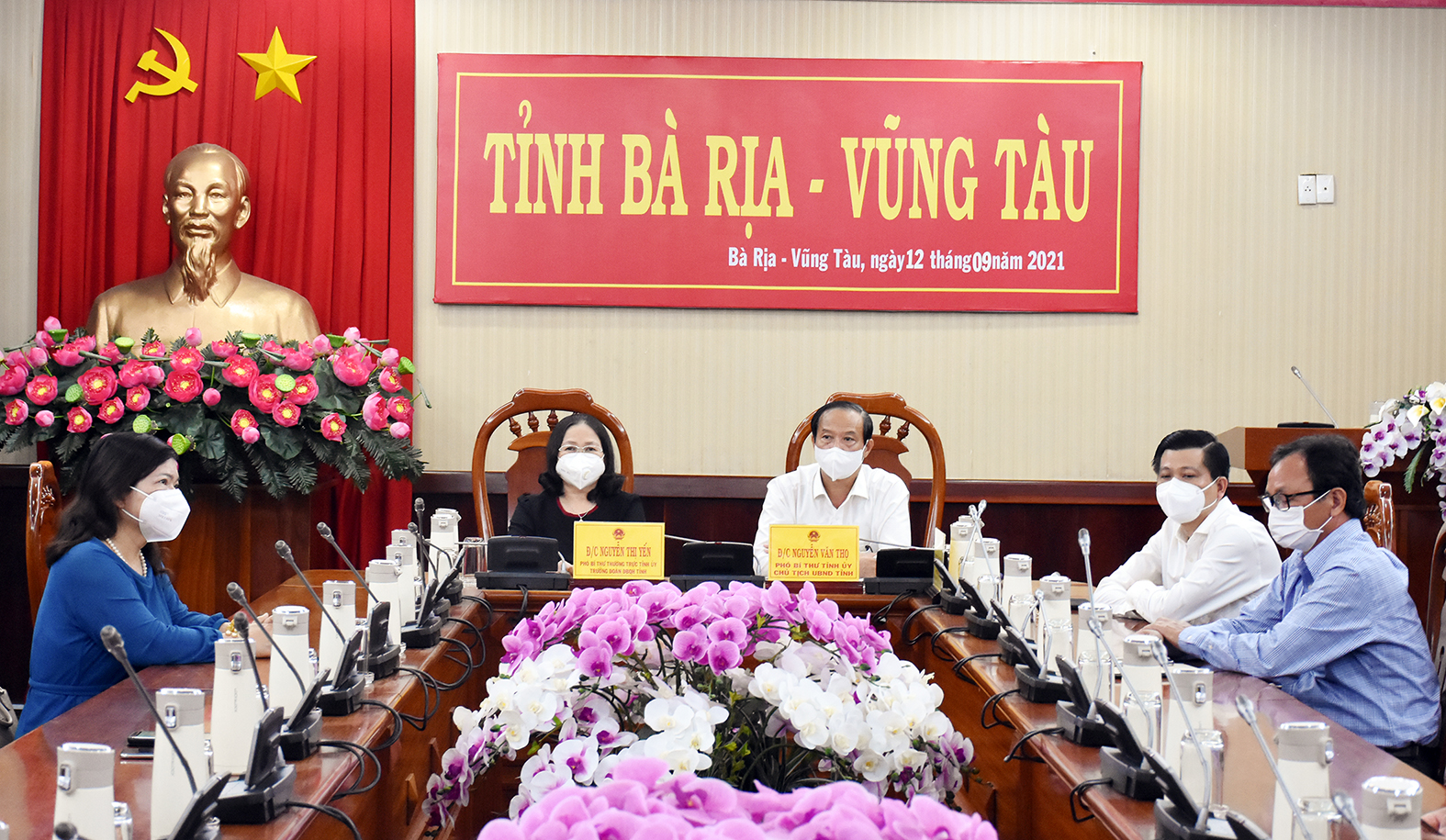 Các đại biểu tham dự Lễ phát động tại điểm cầu tỉnh BR-VT.