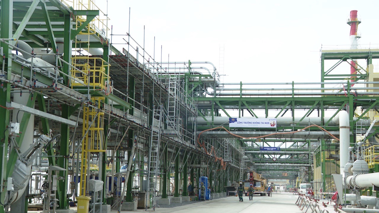Đến nay, tiến độ thi công của dự án Tổ hợp Hóa dầu Miền Nam đã đạt 83%.